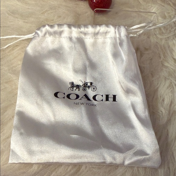 Coach  large sparkle keychain/bag charm with silk bag and box.NWOT - Picture 5 of 5